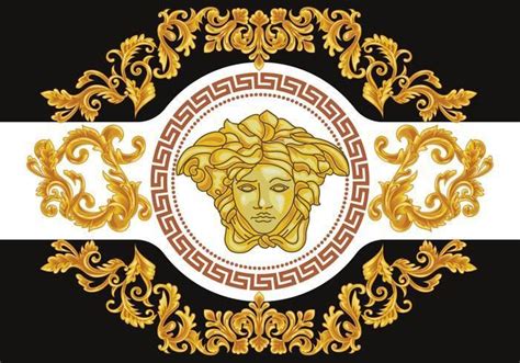 versace leaf logo|versace logo color.